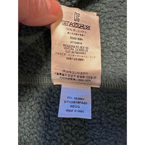 EUC Patagonia Women’s Heathered Green Better Sweater 1/4-Zip M Cozy Outdoorcore - Picture 9 of 10